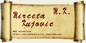 Mirčeta Kujović vizit kartica